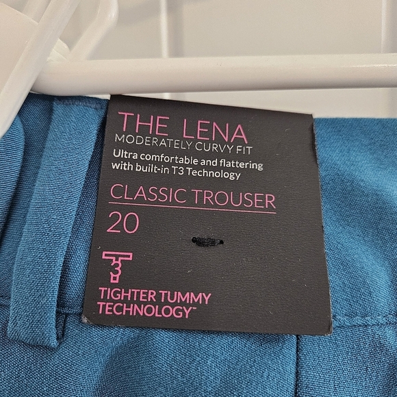 Lane Bryant-Teal-Lena-Classic Trouser-Plus Size 20 NWT - Picture 3 of 8